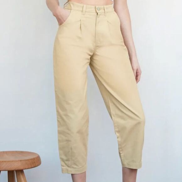 BILLIE the Label Cropped Devon Pants in khaki Size 2 - Picture 9 of 9